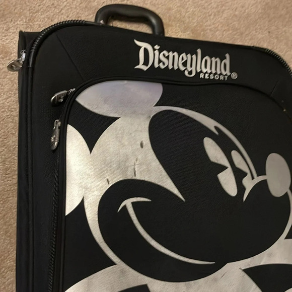Disney Rolling Luggage - Mickey Mouse Design - Black and White - 28" - Picture 2 of 15